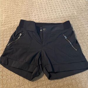 Athleta Black Cargo Shorts with Athletic Fabric